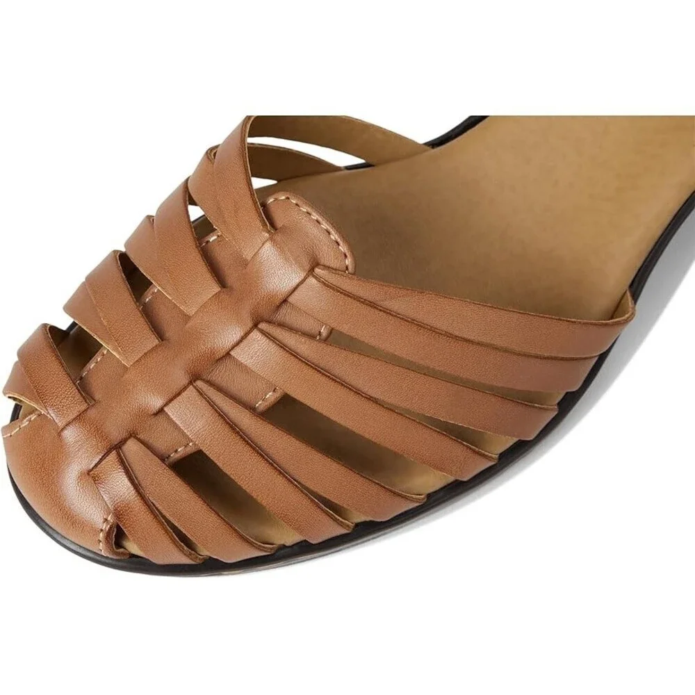 Comfortiva Tatianna Soft Spots Women's US 8 Tan Leather Slip on Shoes ZOGG1760